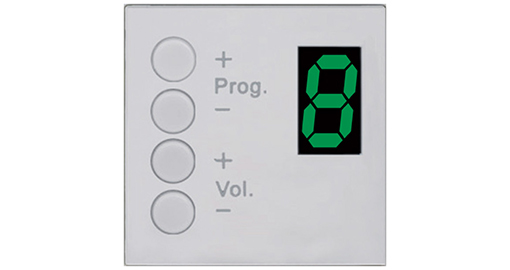 Audac MTX wandpaneelcontroller 45 x 45 mm - MWX45/W