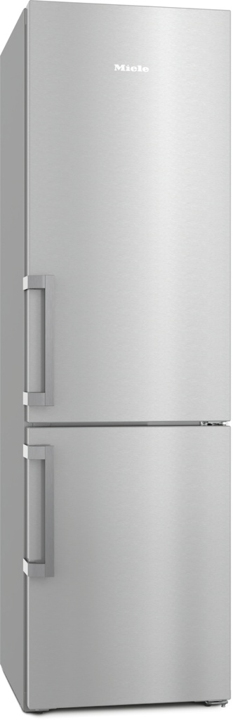 Miele KFN 4797 AD edt/cs Vrijstaande koel- en vriescombinatie - Koel- & vriescombinatie, Roestvrij staal met CleanSteel, A, Hoogte 2.010 mm, SensorTouch, 360 L, 35 dB, NoFrost,DynaCool, PerfectFresh Pro, EasyOpen, 2 deuren, Miele@home