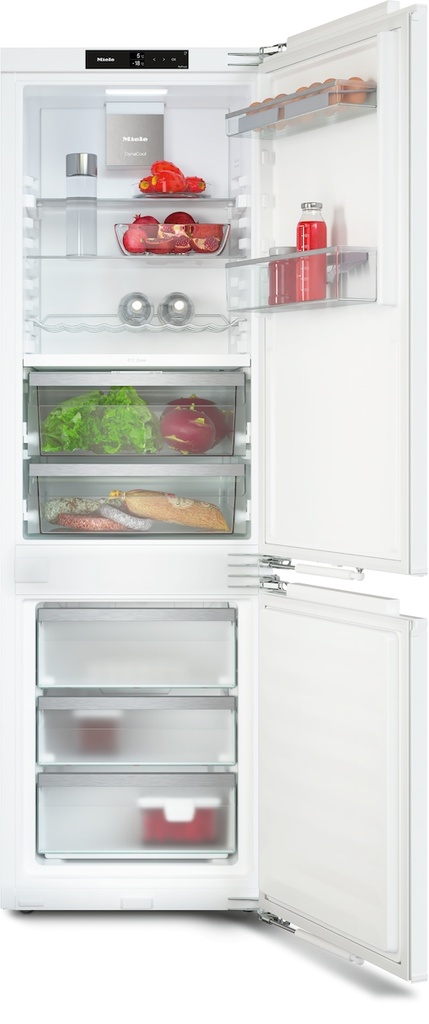 Miele KFN 7744 D - Inbouwkoel- en vriescombinatie - Inbouw combi, D, 178 CM, 178 CM, Deur op deur, B - 34 dB, PerfectFresh Pro, Miele@home / WiFiConn@c