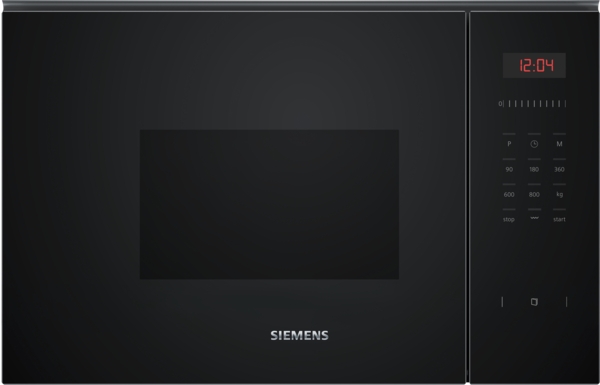 Siemens BE523LMB1 Microgolfoven iQ300 Microgolf 38 cm, 800 W (grill 1,00kW), humidClean, rood display Zwart 