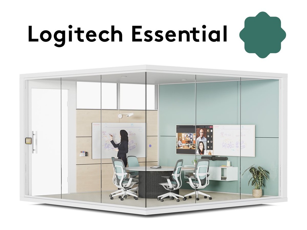 Logitech Essential for Rooms | One Year Service Plan - subscription licence (1 year) + Logitech Basic Support - 1 room