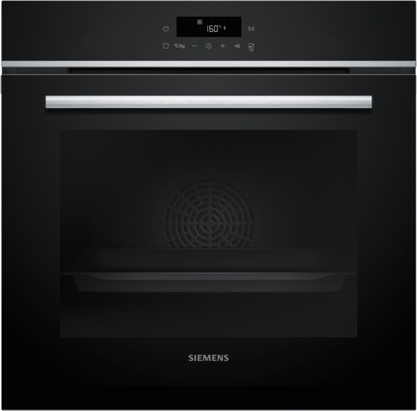 Siemens HB572ABS3 Oven iQ300 Multifunctie 60 cm, 7 verw.wijzen, activeClean, blauw display Inox A+