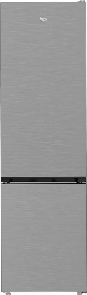Beko - C Energieklasse Aeroflow-technologie 35 dBA SN-T Klimaatklasse HarvestFresh Elektronisch display aan plafond Tact Capaciteit van 415 l 297 l koeler 118 l vriezer Zuivelcompartiment 2 groentelades 6 kastplanken 4 verstelbaar Omkeerbare deur Deur open alarm Glazen plank Verlichting LED op plafond power led IJsbox - 1 st Eierbakje - 1 st 6 eieren 2035 x 595 x 673 cm RVS