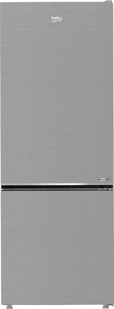 Beko Core - C Energieklasse Aeroflow-technologie 35 dBA SN-T Klimaatklasse HarvestFresh Electronic Display on Ceiling Tact Capaciteit van 490 l 340 l koeler 150 l vriezer Zuivelcompartiment 2 groentelade 5 kastplanken 3 verstelbaar Omkeerbare deur Deur open alarm Glazen plank Verlichting Power LED Wijnrek - opvouwbaar Koelbox - 1 st Eierbakje - 2 st 6 eieren 192 x 70 x 745 cm RVS