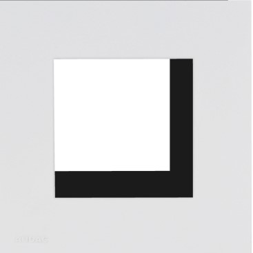 Procab CF45S/W - Cover frame single 45 x 45 mm White version