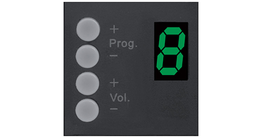 Audac - MWX45/B -MTX wandpaneelcontroller 45 x 45 mm    