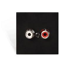 Audac WLI18/B Wall line input - 45x45mm - terminal block Wall line input - 45x45 mm- terminal block - black