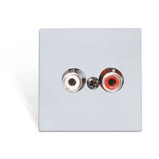 Audac Wall line input - 45x45mm - terminal block Wall line input - 45x45 mm- terminal block - white - WLI18/W
