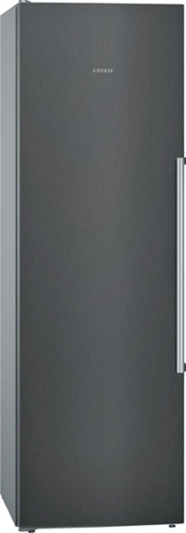 Siemens KS36VAXEP Koelkast - vrijstaand iQ500 Eéndeurskoelkast Koelk. hyperFresh Plus, 346 l, digitale elektronica, 186x60x65 cm, te combineren met GS36NAXEP Zwart geborsteld staal AntiFingerprint deur E