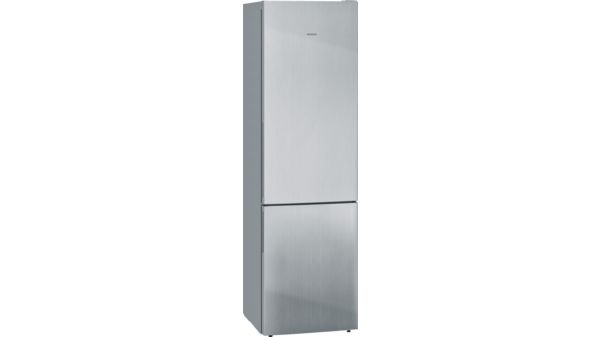 Siemens KG39EAICA Koelkast - vrijstaand iQ500 Combi-bottom lowFrost Koelkast hyperFresh 249 l, diepvriezer 94 l****, handgreep geïntegreerd, 201x60x65 cm Geborsteld staal AntiFingerprint deuren C