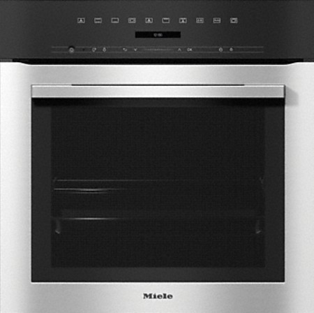Miele H 7164 B CS Inbouwoven - Inbouwoven, CleanSteel, Contourline, A+, 60 CM, DirectSensor S, 76 L, HeteluchtPlus, Intensief bakken, Boven-en onderwarmte, 30 Aut. Prog., WifiConnect, Profi, 2 bakplaten, Flexiclips