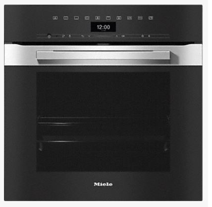 Miele H 7460 B CS - Inbouwoven - Inbouwoven, CleanSteel, Pureline, A+, 60 CM, 60 CM, DirectSensor, 76 L, HeteluchtPlus, Intensief bakken, Boven-en onderwarmte, 80 Aut. Prog., WifiConnect, Profi, TasteControl, Crisp, 2 bakplaten, Flexiclip