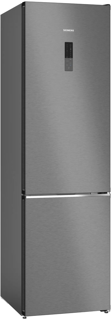 Siemens KG39NAXCF Koelkast - vrijstaand HC - iQ500 Combi-bottom noFrost HC via WiFi, koelk. hyperFresh 260 l, diepvr. 103 l****, indoorelectr., handgr geïnt., freezerlight, 203x60x66,5 cm Zwart geborsteld staal AntiFingerprint deuren C