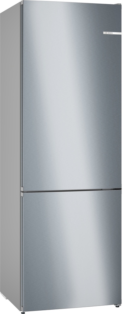 Bosch KGN492IDF Koelkast - vrijstaand Serie 4 Bottom-Freezer NoFrost Koelk. VitaFresh 311 l, diepvr. 129 l****, vert. geïntegr.handgreep, 203 x 70 x 66,7cm Geborsteld staal AntiFingerprint deuren D