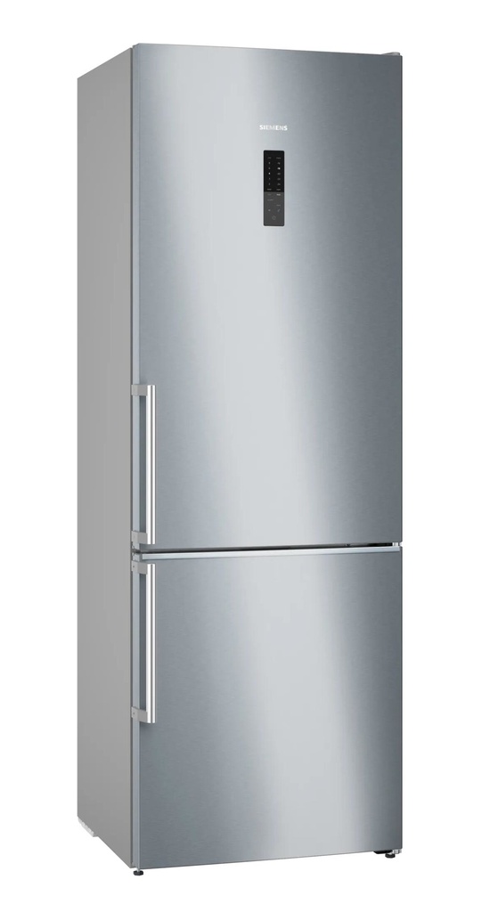 Siemens KG49NAICT Koelkast - vrijstaand iQ500 Combi-bottom noFrost Koelkast hyperFresh 311 l, diepvriezer 129 l****, indoorelectronic, 203x70x66,7 cm Geborsteld staal AntiFingerprint deuren C
